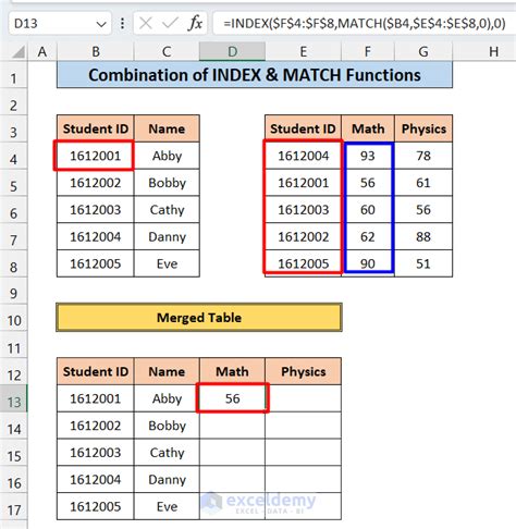 Excel INDEX-MATCH Merge