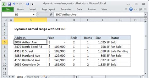 INDIRECT Dynamic Range Example