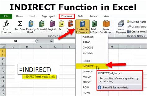 Using the INDIRECT Function to Reference a Formula