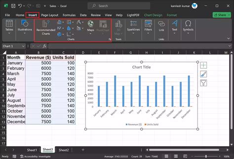 Excel Insert Chart