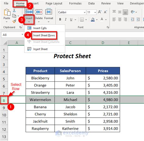 Excel Insert Row Not Working Excel Functions