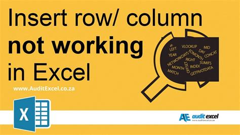 Excel Insert Row Not Working Tricks