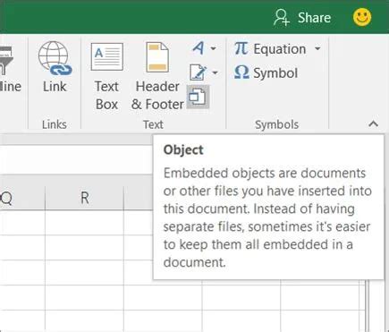 Embed an Excel Object in Word