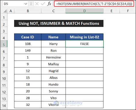 Excel ISNUMBER function for missing data