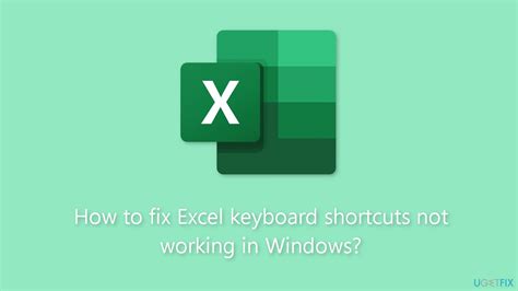 Excel Keyboard Shortcuts Not Working