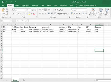 Excel Labeling Methods