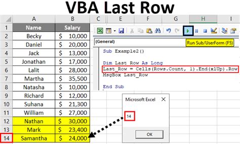 Excel Last Data Row VBA