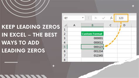 Leading zeros in Excel solution