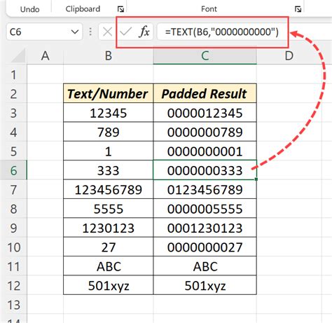 Leading zeros in Excel text function