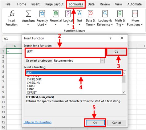 Excel LEFT function troubleshooting