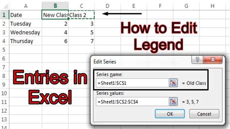 Excel Legend Entries