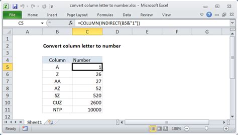 Excel Letter to Number Conversion Gallery 7