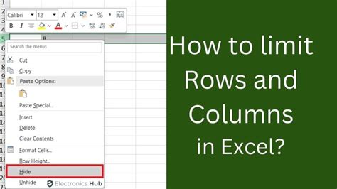 Excel Limit Rows Data Analysis