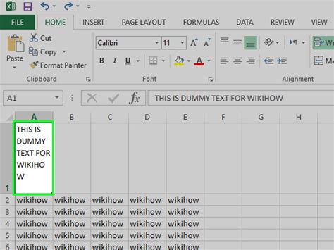 Excel Line Break Example 4