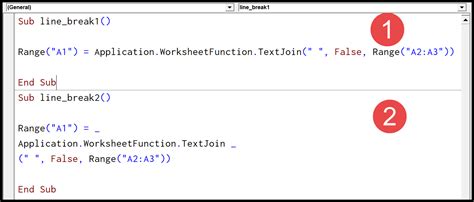 Excel Line Break VBA