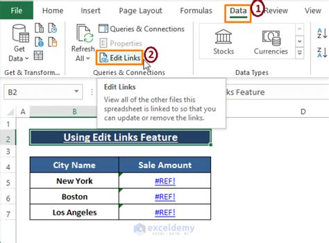 Excel Link Feature