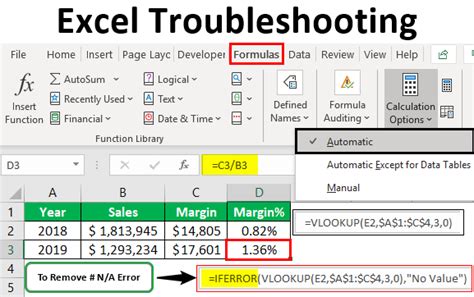 Excel linking methods troubleshooting