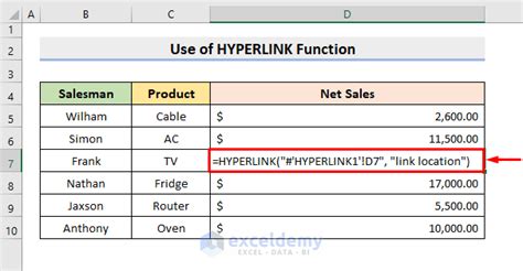 Excel linking sheets