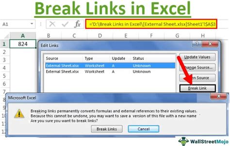 Types of Links in Excel