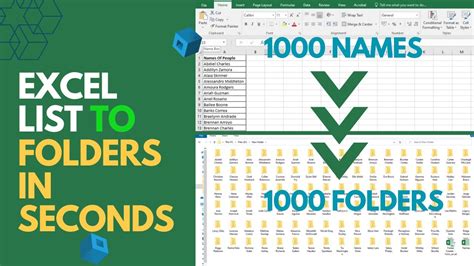 Excel Lists to Folders