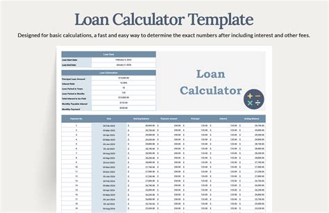 Excel Loan Calculator Template