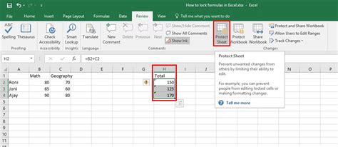 Excel Lock Cell Formulas Gallery Image 6