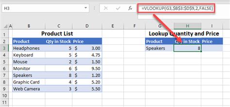 Excel Lookup Table Example 9