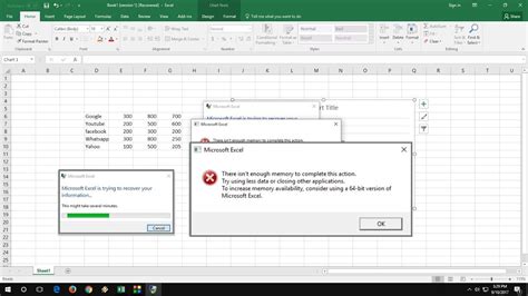 Excel Low Memory Error