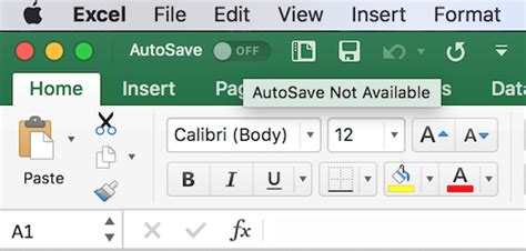 Excel Mac AutoSave