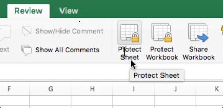 Excel Mac Protected Worksheet Issue