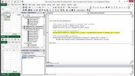 Copy Paste Values in Excel with a Single Macro