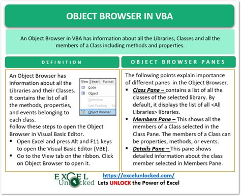 Excel Macro Object Browser