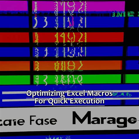 Excel Macro Optimization Techniques
