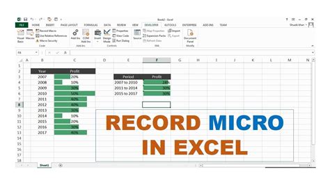 Excel Macro Recording and Playback