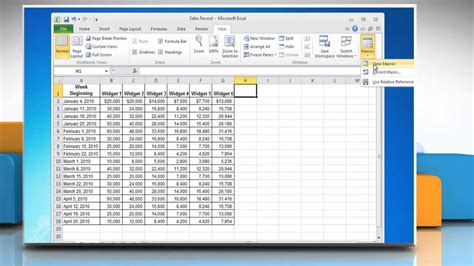 Excel Macro Running