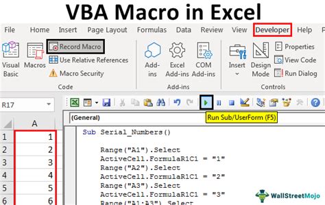 Excel Macro Scale