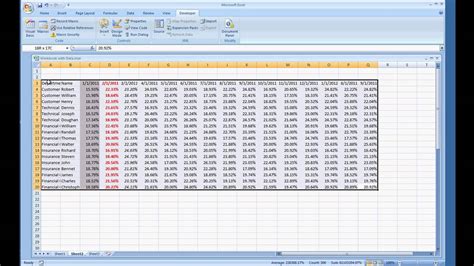 Excel Macro Screen Updating