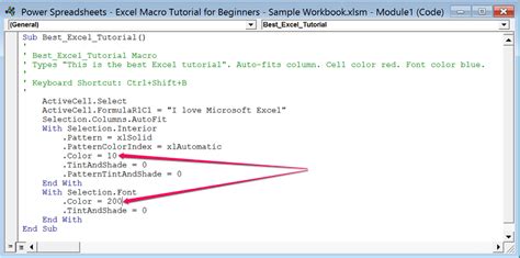 Excel Macro Tutorial