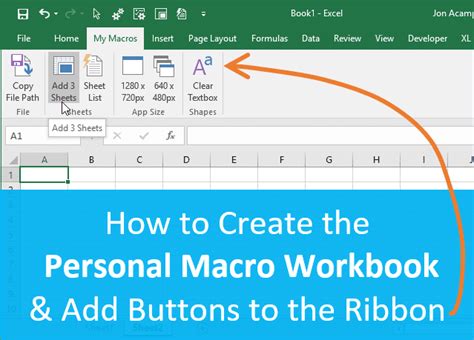 Creating a New Personal Macro Workbook