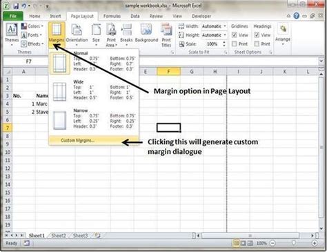 Excel Margin Issues