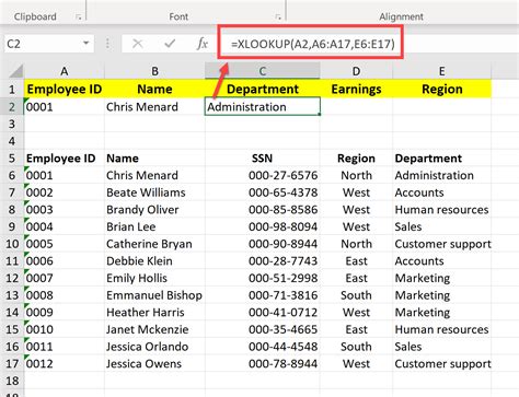 Using XLOOKUP for simpler lookups in Excel 2019 and later