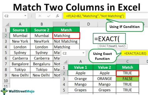 Excel Match Multiple Columns Example 2