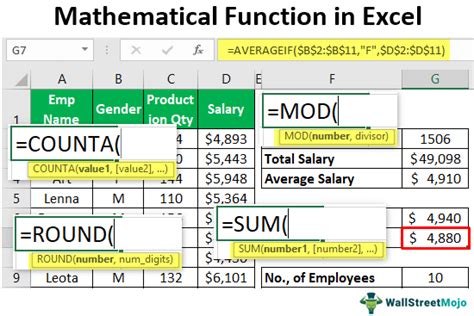 Excel Math