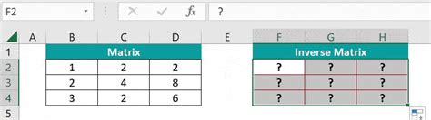 Excel Matrix Inversion Techniques