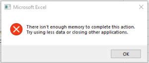 Excel Memory Error