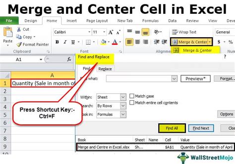 Excel Merge Center