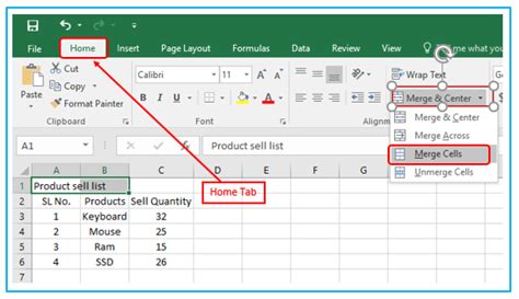 Merging Columns in Excel