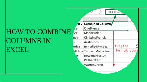 Using Formulas to Merge Columns