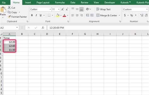 Excel milliseconds basics