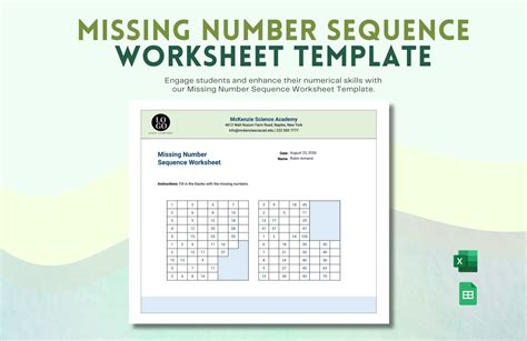 Excel Template for Missing Numbers in Sequence